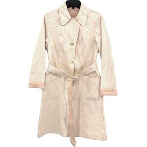 Elegant Worth Womens Candy Stripe Jacket with Belt